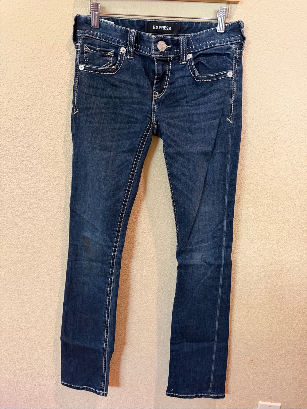 Express Women's Skinny Jeans in Dark Indigo